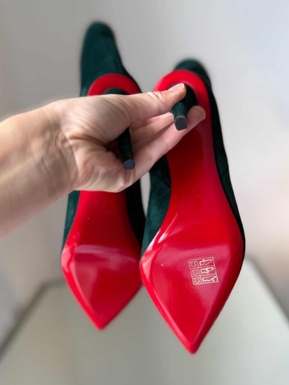 New Christian Louboutin - Astrilarge suede boots 36.5 $1,495 - Picture 5 of 11